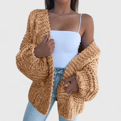 Tokyo | Cozy Breathable Chunky Knit Oversized Cardigan with Relaxed Fit