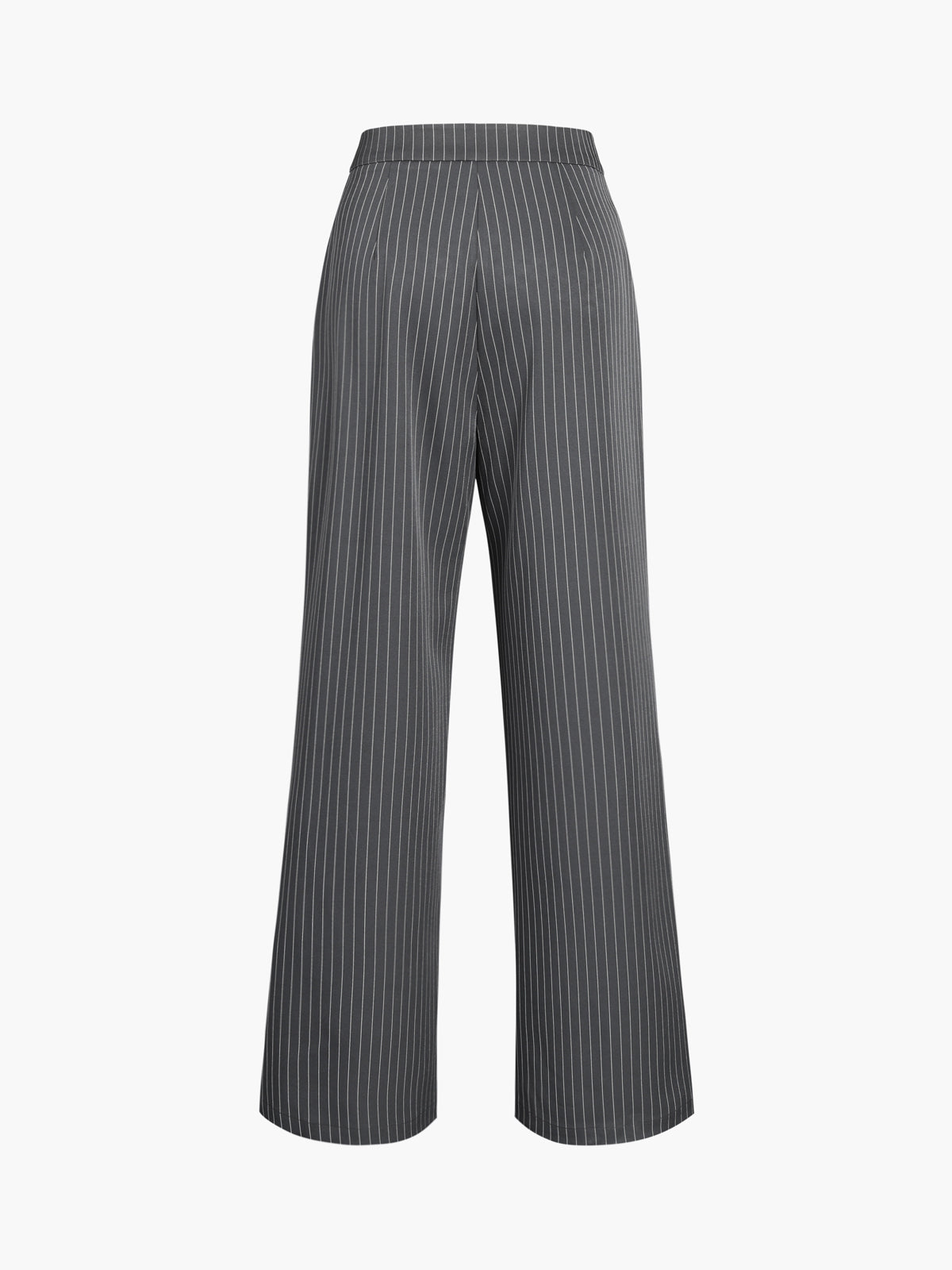 Juliette | Pinstripe Wide Leg Pleated Pants