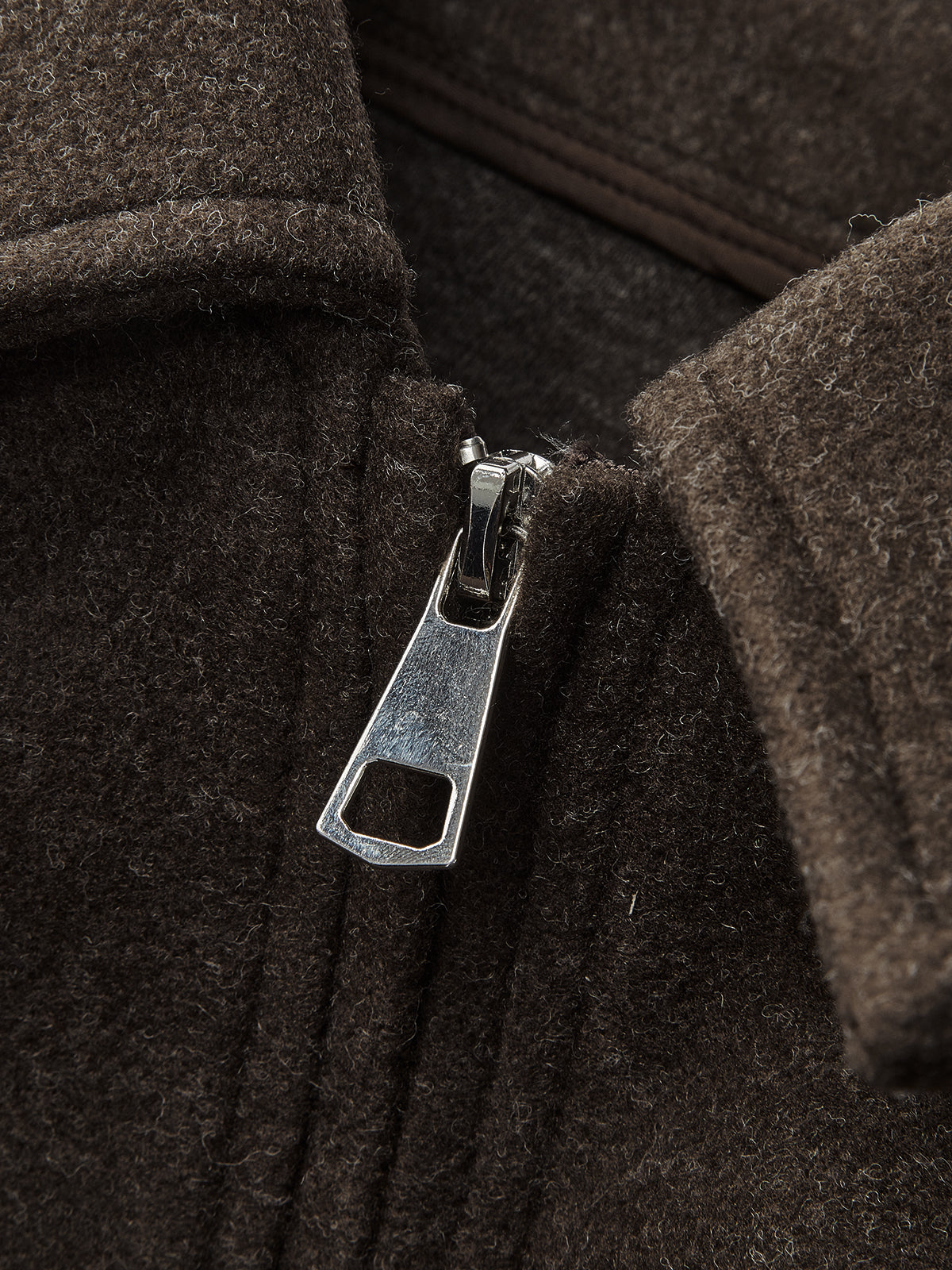 Colette | Minimal Tweed Zip-Up Jacket