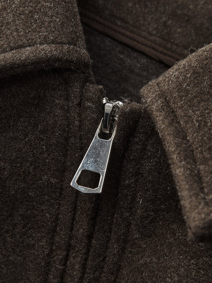 Colette | Minimal Tweed Zip-Up Jacket