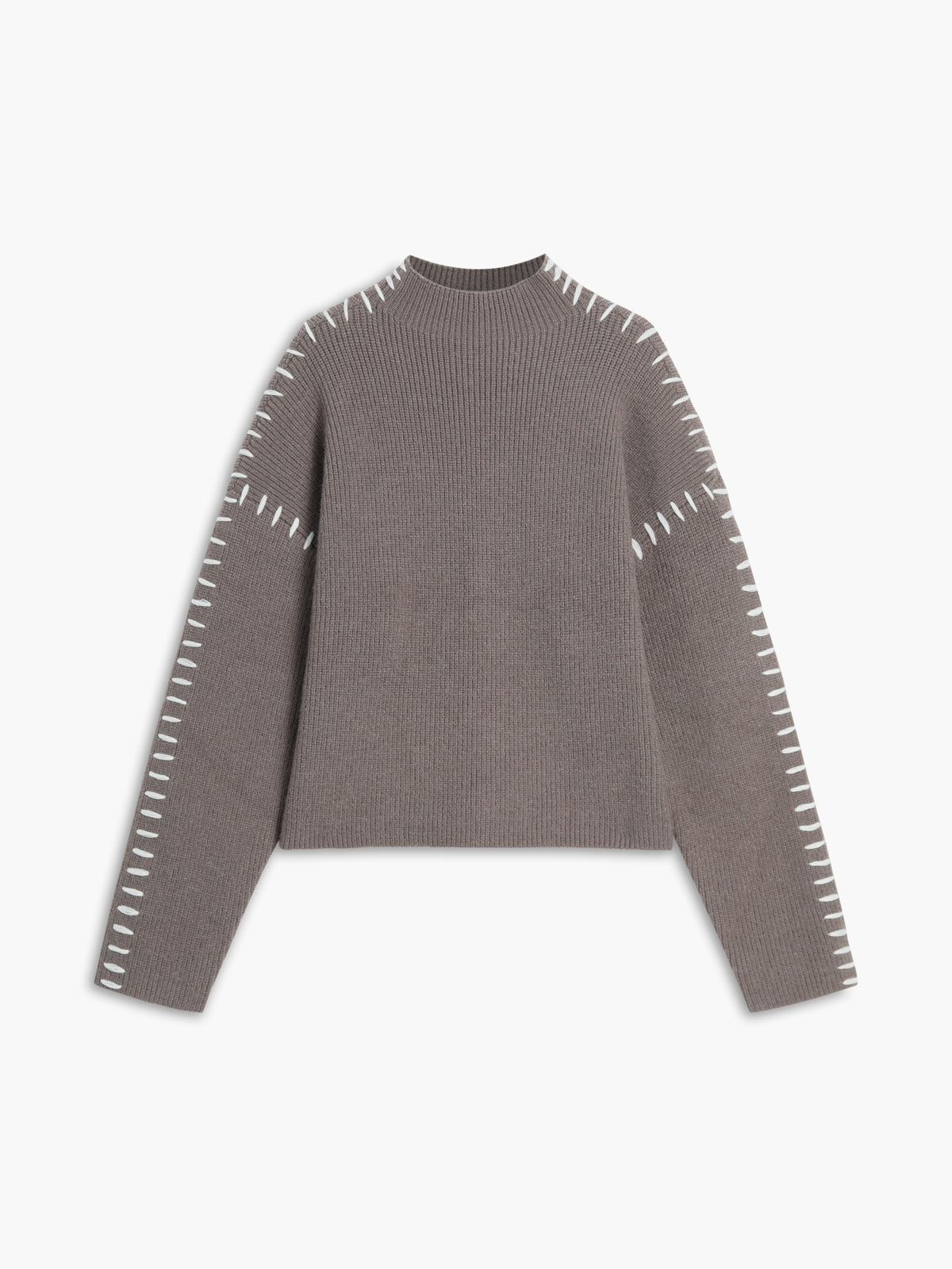 Aster | Knit Oversized Mock Neck Sweater