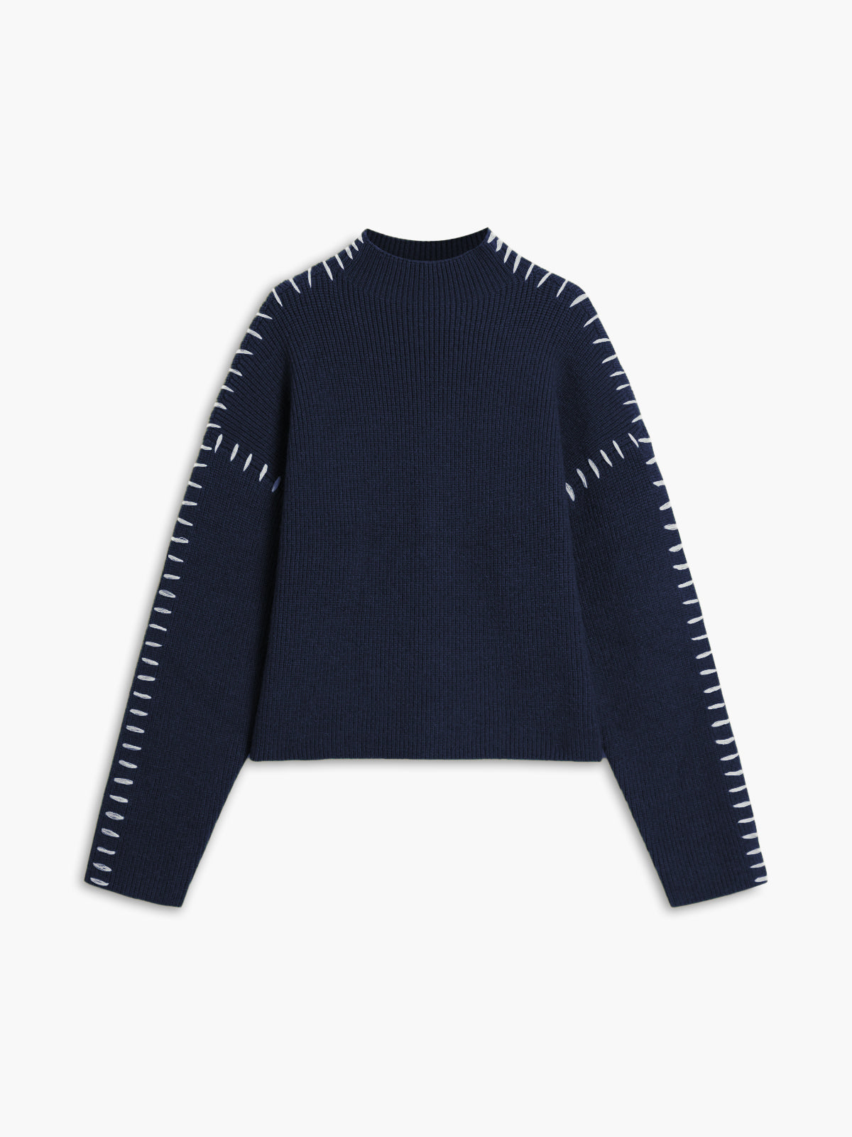 Aster | Knit Oversized Mock Neck Sweater