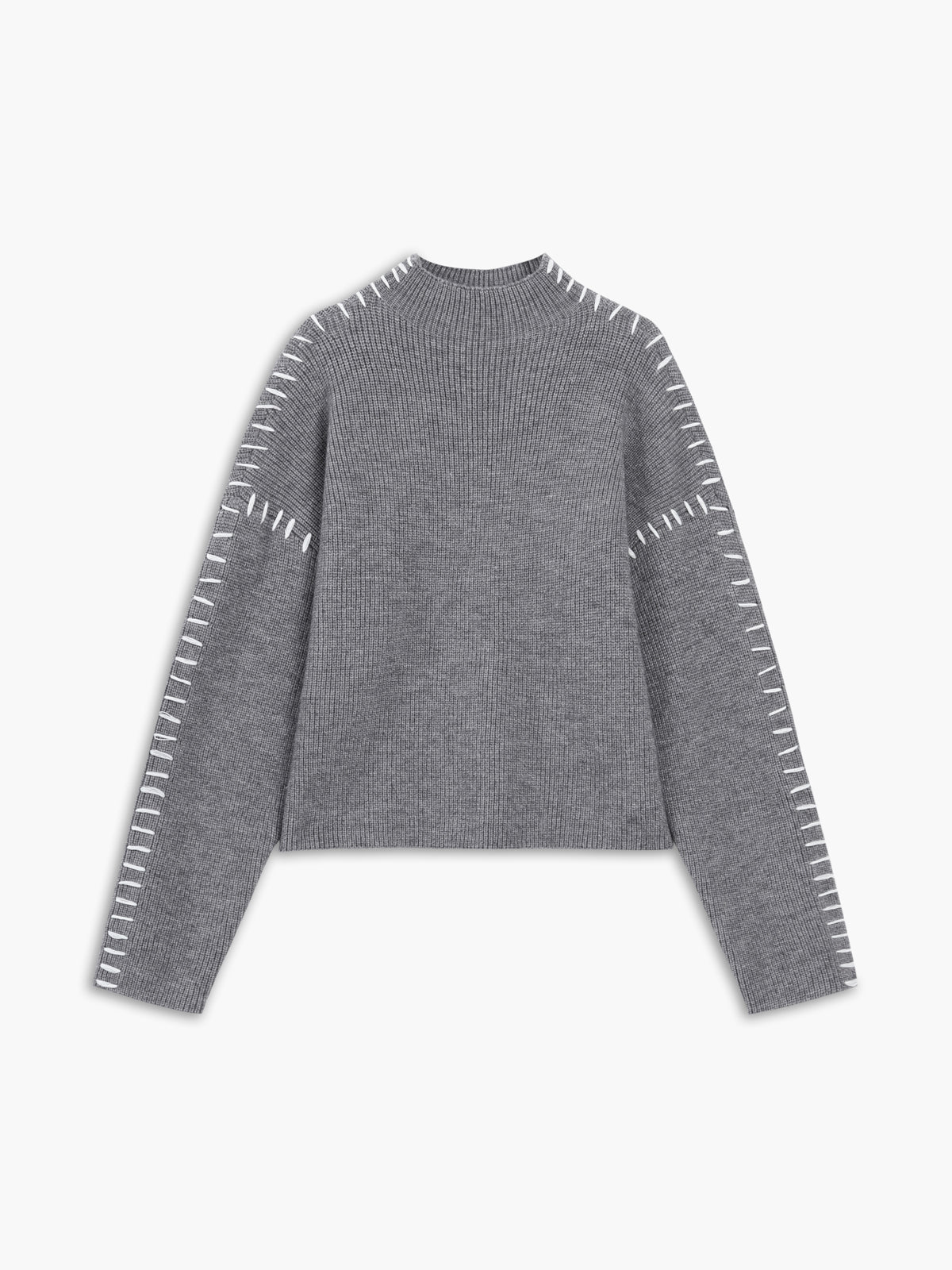 Aster | Knit Oversized Mock Neck Sweater