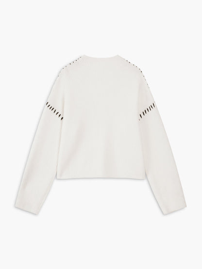 Aster | Knit Oversized Mock Neck Sweater