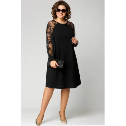 Loretta | Elegant and Comfy Lace Dress with Long Sleeves