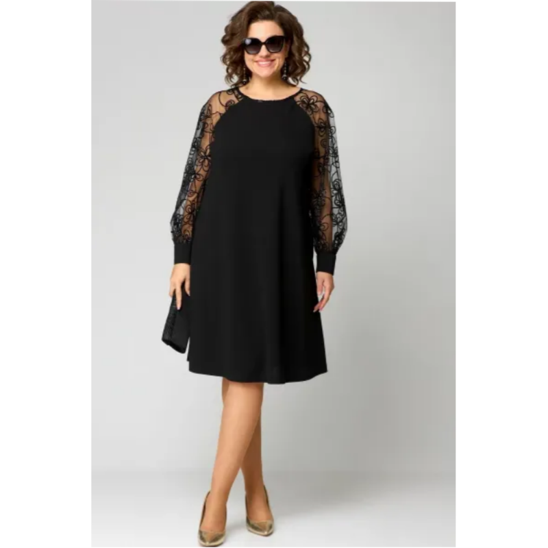 Loretta | Elegant and Comfy Lace Dress with Long Sleeves