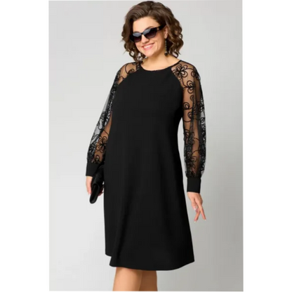 Loretta | Elegant and Comfy Lace Dress with Long Sleeves
