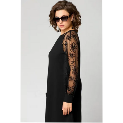 Loretta | Elegant and Comfy Lace Dress with Long Sleeves
