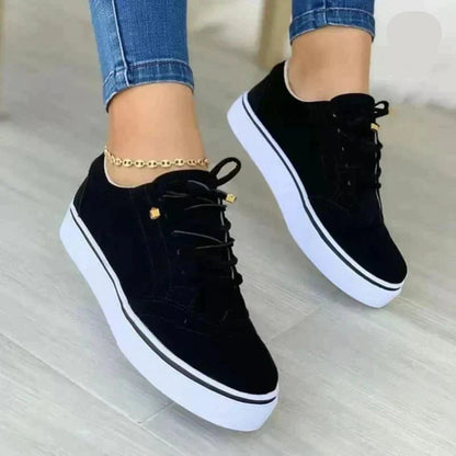 Beatrice | Neat Platform Sneakers with Lace-Up Front