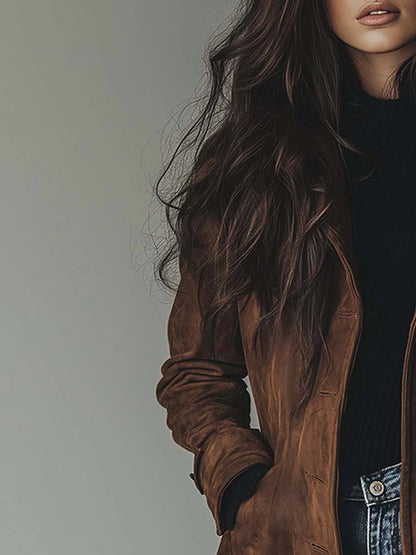 Amelia | Classic Double-Breasted Trench Coat with Vintage Styling