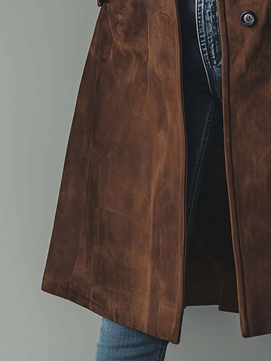 Amelia | Classic Double-Breasted Trench Coat with Vintage Styling