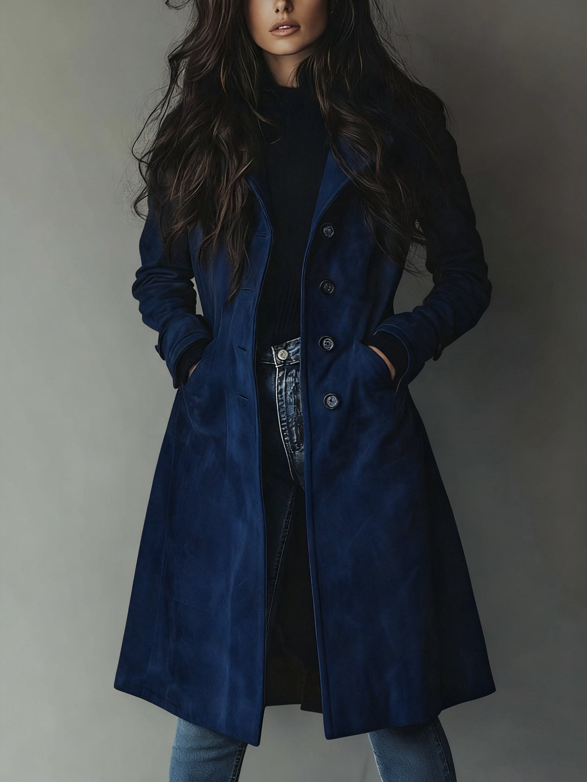 Amelia | Classic Double-Breasted Trench Coat with Vintage Styling